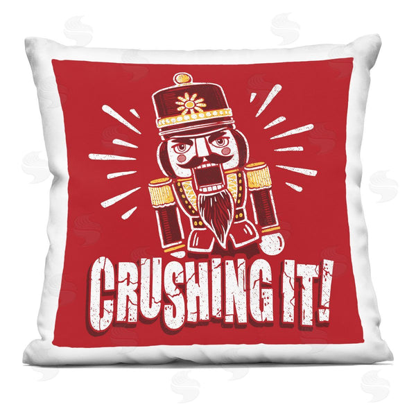 stupell industries Jedco Brands Inc. | Crushing It Nutcracker Printed Throw Pillow