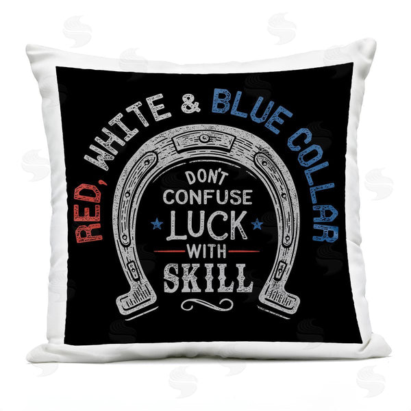 Stupell Industries Jedco Brands Inc. | Don't Confuse Luck With Skill Printed Throw Pillow