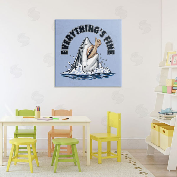 Stupell Industries Jedco Brands Inc. | Everything's Fine Shark Bite Wall Art