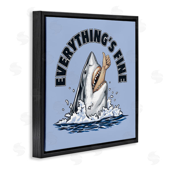 Stupell Industries Jedco Brands Inc. | Everything's Fine Shark Bite Wall Art