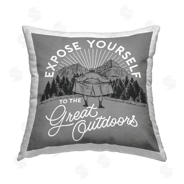 Stupell Industries Jedco Brands Inc. | Expose Yourself Funny Printed Throw Pillow