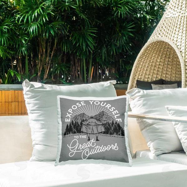 Stupell Industries Jedco Brands Inc. | Expose Yourself Funny Printed Throw Pillow