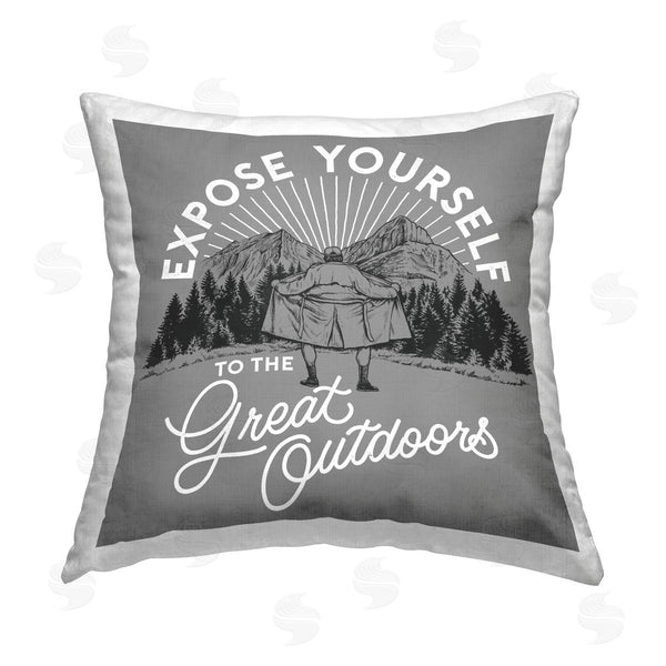 stupell industries Jedco Brands Inc. | Expose Yourself Funny Printed Throw Pillow