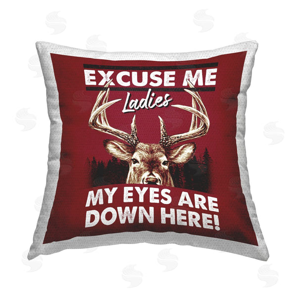 Stupell Industries Jedco Brands Inc. | Eyes Are Down Here Printed Throw Pillow