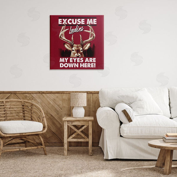 Stupell Industries Jedco Brands Inc. | Eyes Are Down Here Wall Art