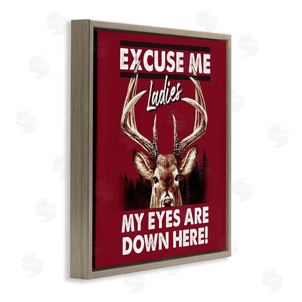 Stupell Industries Jedco Brands Inc. | Eyes Are Down Here Wall Art