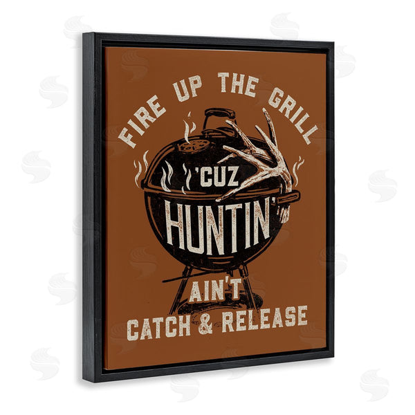 Stupell Industries Jedco Brands Inc. | Fire Up Grill Funny Hunting
