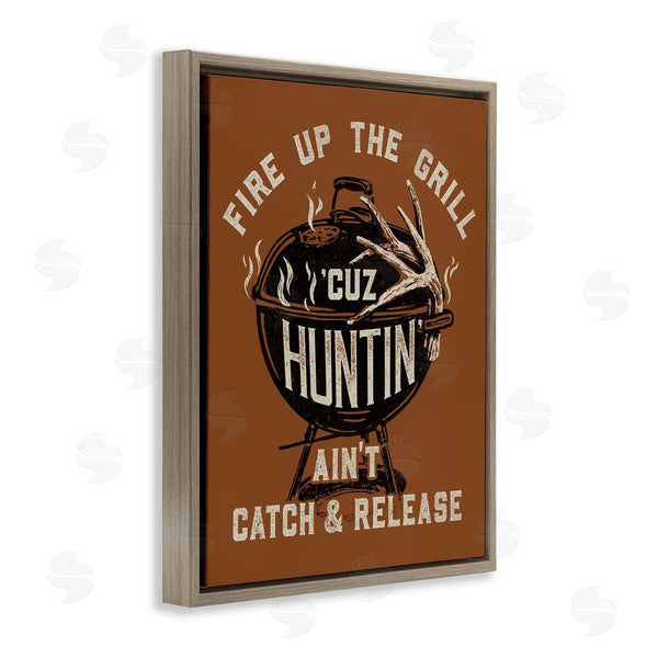 Stupell Industries Jedco Brands Inc. | Fire Up Grill Funny Hunting