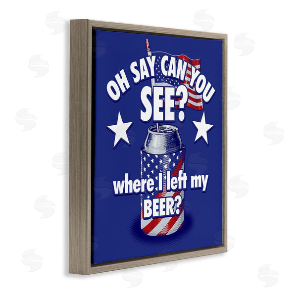 Stupell Industries Jedco Brands Inc. | Funny Patriotic Beer Wall Art