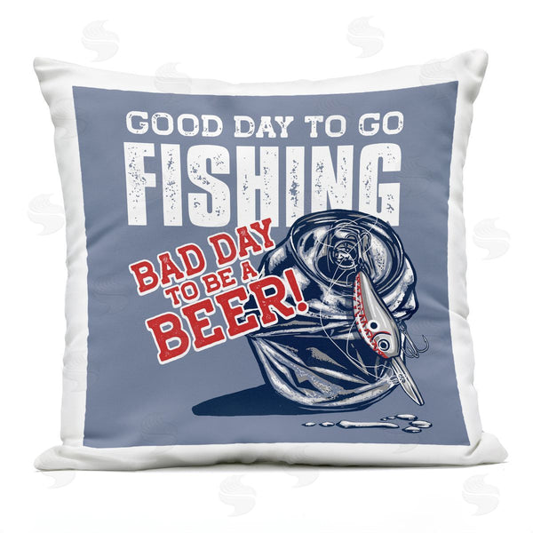 Stupell Industries Jedco Brands Inc. | Good Day For Fishing & Beer Printed Throw Pillow