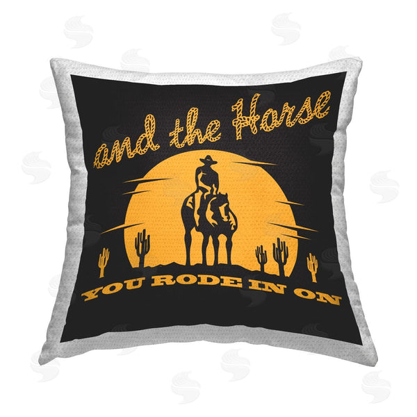 Stupell Industries Jedco Brands Inc. | Horse You Rode In On Printed Throw Pillow