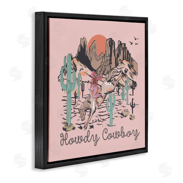 Stupell Industries Jedco Brands Inc. | Howdy Cowboy Pink Canyon