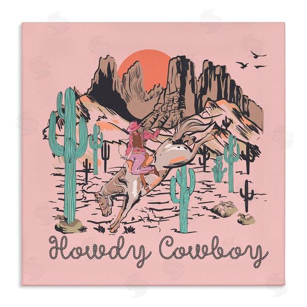 stupell industries Jedco Brands Inc. | Howdy Cowboy Pink Canyon