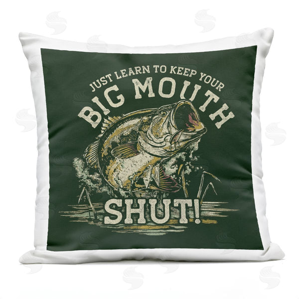 Stupell Industries Jedco Brands Inc. | Keep Big Mouth Shut Printed Throw Pillow