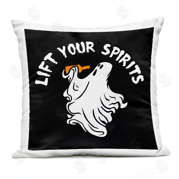 Stupell Industries Jedco Brands Inc. | Lift Your Spirits Ghost Printed Throw Pillow