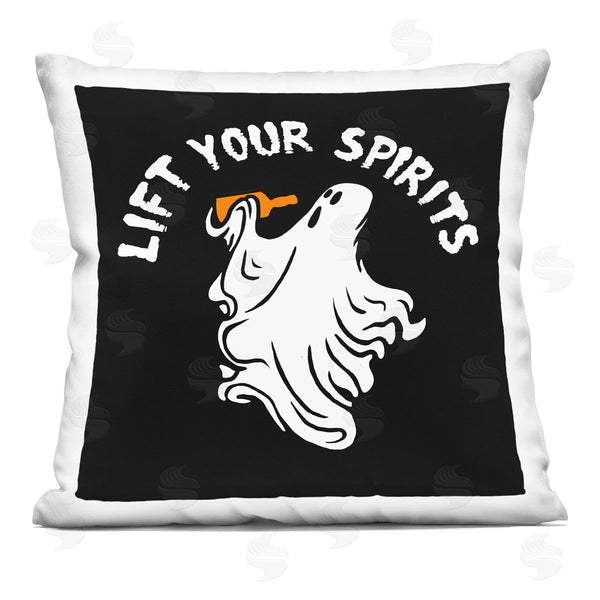 stupell industries Jedco Brands Inc. | Lift Your Spirits Ghost Printed Throw Pillow