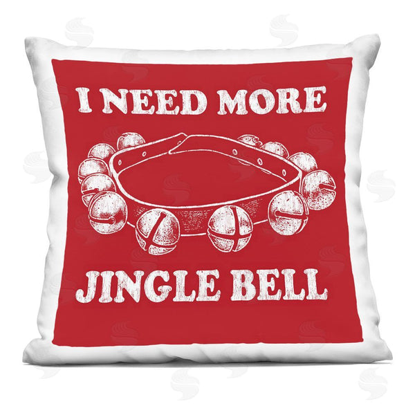 stupell industries Jedco Brands Inc. | Need More Jingle Bell Printed Throw Pillow
