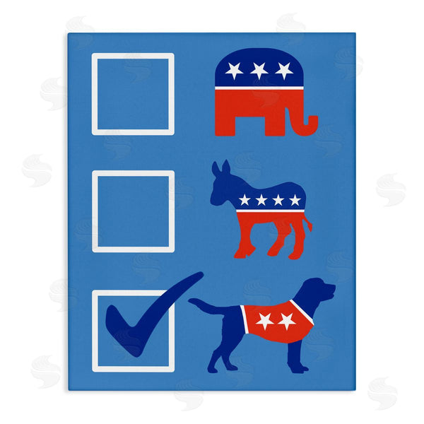 stupell industries Jedco Brands Inc. | Patriotic Dog Voting Election