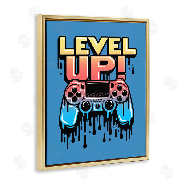 Stupell Industries Jedco Brands Inc. | Retro Level Up Dripping Controller