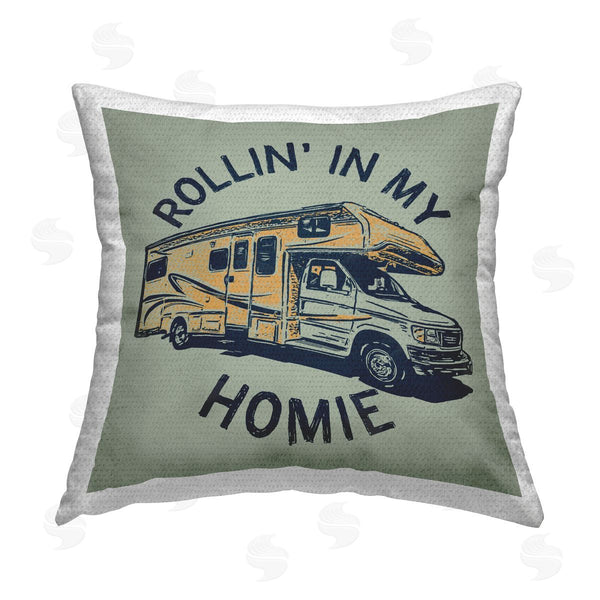 Stupell Industries Jedco Brands Inc. | Rollin' In My Homie Printed Throw Pillow