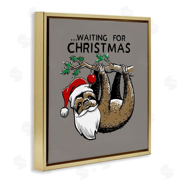 Stupell Industries Jedco Brands Inc. | Santa Christmas Sloth