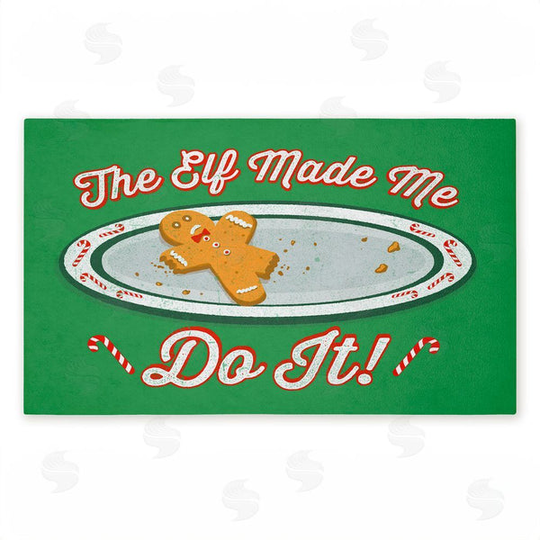 stupell industries Jedco Brands Inc. | The Elf Made Me Do It Non-Woven Door Mat