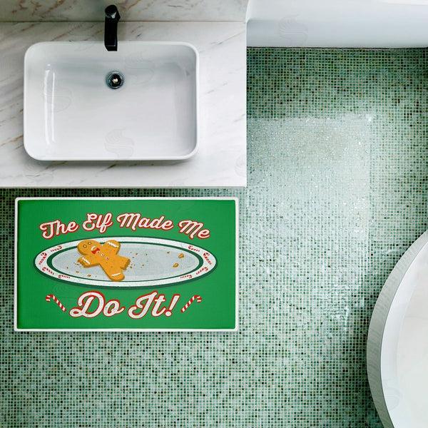 Stupell Industries Jedco Brands Inc. | The Elf Made Me Do It Plush Bath Mat