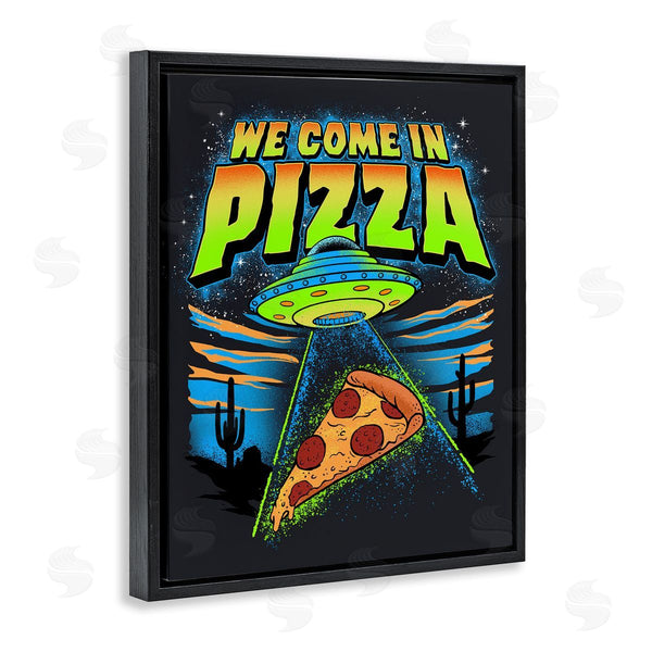 Stupell Industries Jedco Brands Inc. | We Come In Pizza Aliens