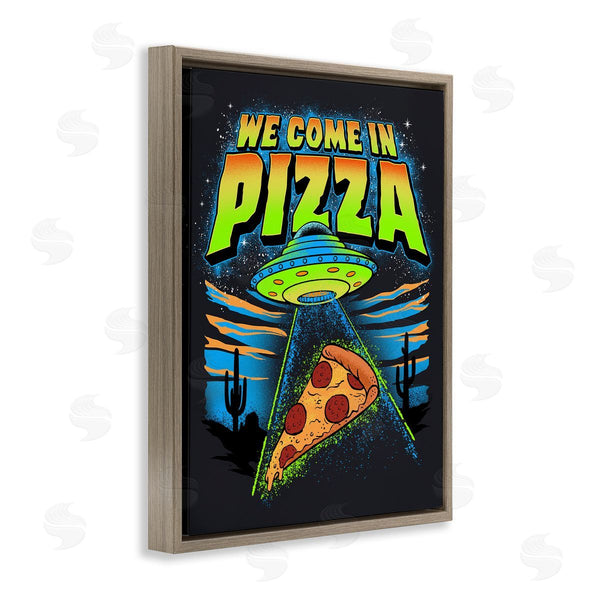Stupell Industries Jedco Brands Inc. | We Come In Pizza Aliens
