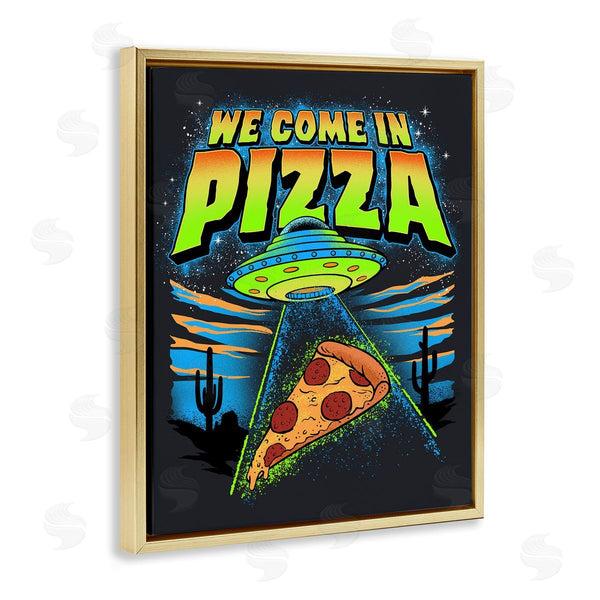 Stupell Industries Jedco Brands Inc. | We Come In Pizza Aliens