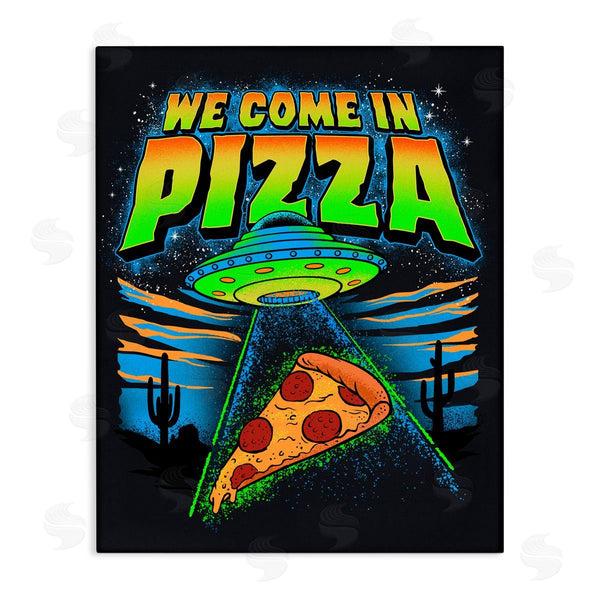 stupell industries Jedco Brands Inc. | We Come In Pizza Aliens