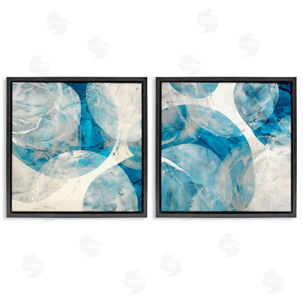 Stupell Industries Jeff Iorillo | Abstract Teal Cream Circles Wall Art