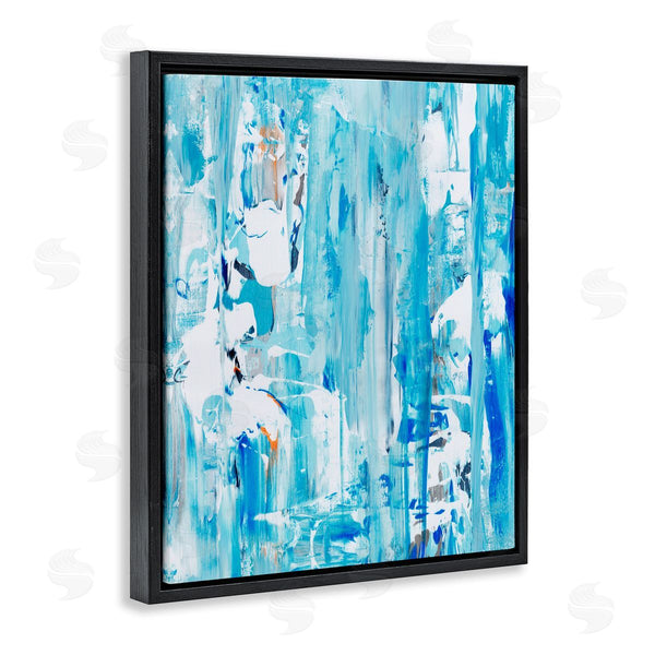 Stupell Industries Jeff Iorillo | Busy Blue Chaotic Abstraction Interlaced Fluid Movement Wall Art