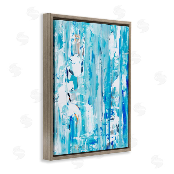 Stupell Industries Jeff Iorillo | Busy Blue Chaotic Abstraction Interlaced Fluid Movement Wall Art