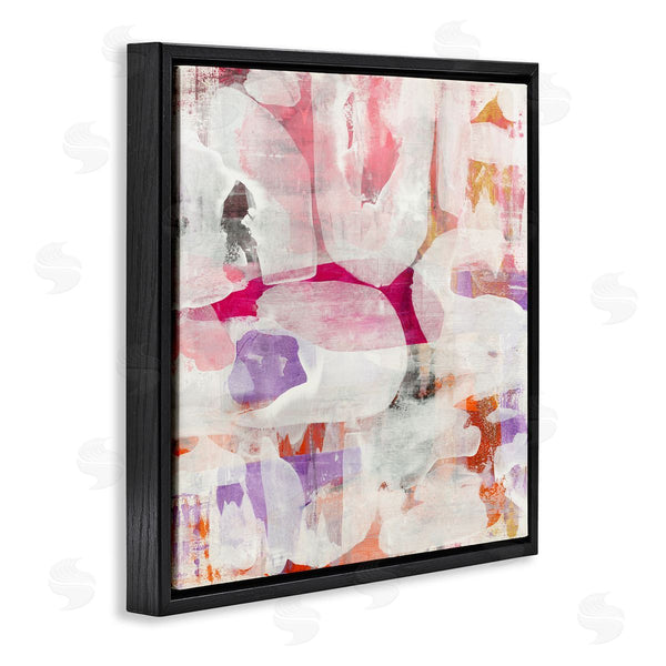 Stupell Industries Jeff Iorillo | Contemporary Pink Curved Shapes Abstract Pattern Collage Wall Art