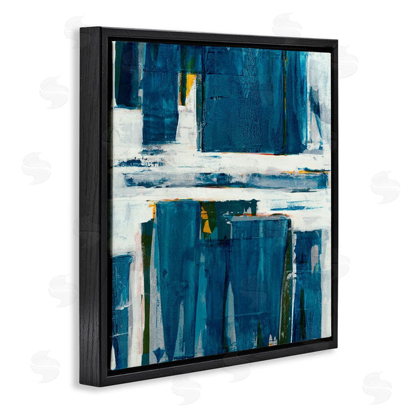 Stupell Industries Jeff Iorillo | Ultramarine Pier White Sea Flood Abstract Nature Wall Art
