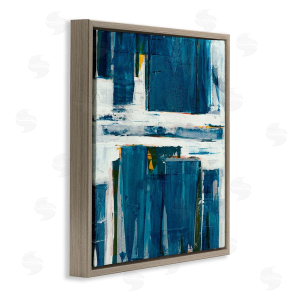 Stupell Industries Jeff Iorillo | Ultramarine Pier White Sea Flood Abstract Nature Wall Art