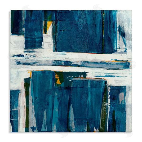 stupell industries Jeff Iorillo | Ultramarine Pier White Sea Flood Abstract Nature Wall Art