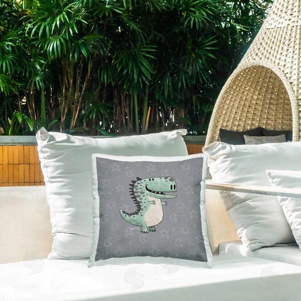 Stupell Industries Jeff McKinley | Nursery Dinosaur Pattern Printed Throw Pillow