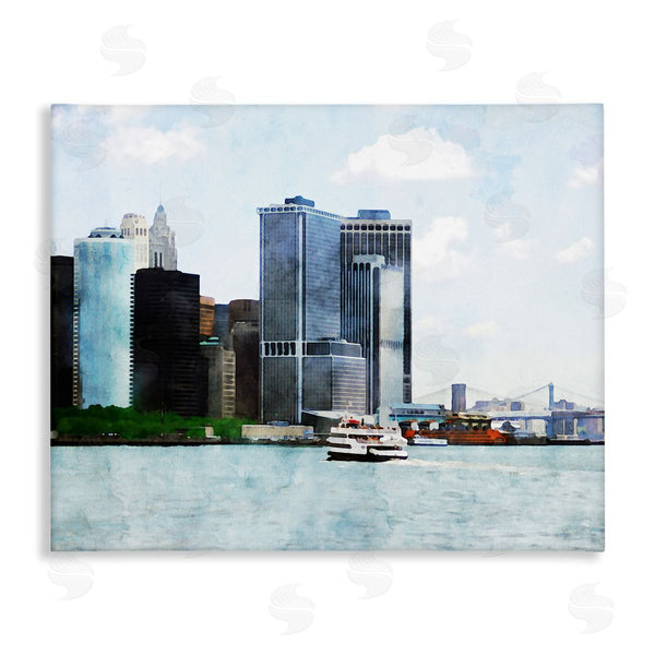 stupell industries Jeff Pica | New York Harbor Cityscape Wall Art