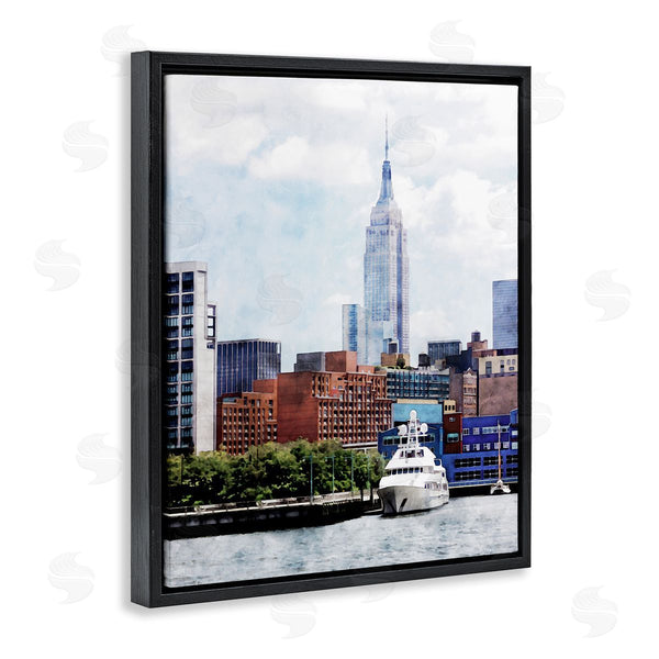 Stupell Industries Jeff Pica | New York Pier Metropolis Skyline Wall Art