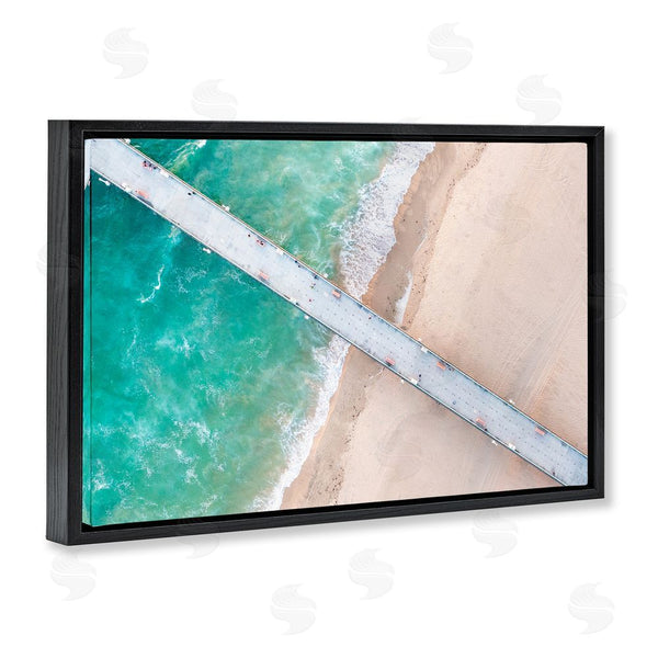 Stupell Industries Jeff Poe Photography | Aerial View Pier Beach Wall Art