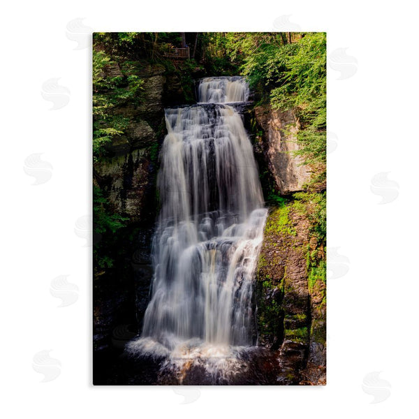 stupell industries Jeff Poe Photography | Cascading Forest Waterfall Wall Art