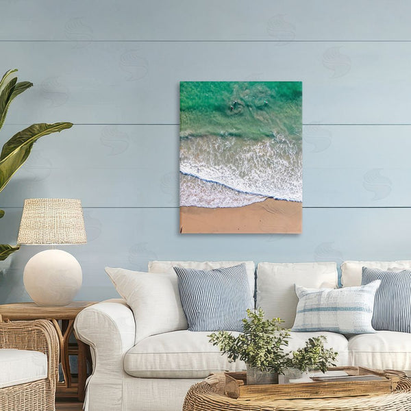 Stupell Industries Jeff Poe Photography | Crisscross Shore Waves Wall Art