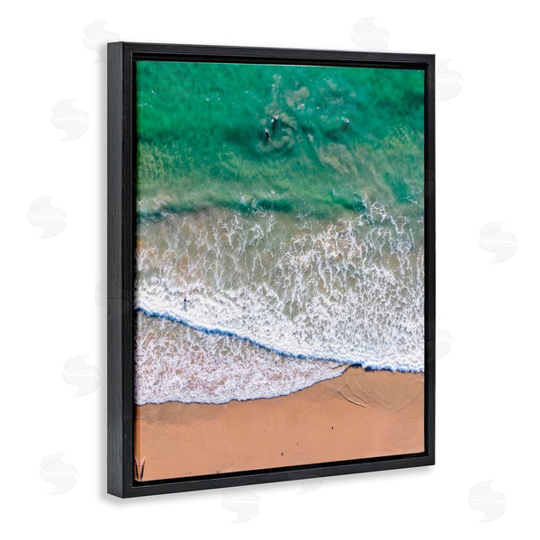 Stupell Industries Jeff Poe Photography | Crisscross Shore Waves Wall Art