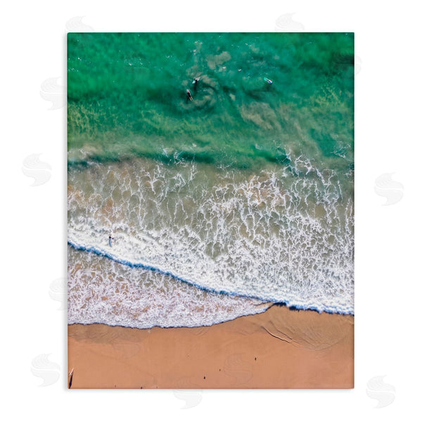 stupell industries Jeff Poe Photography | Crisscross Shore Waves Wall Art