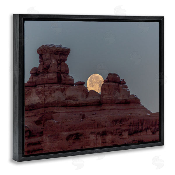 Stupell Industries Jeff Poe Photography | Desert Mesa Moonlit Night Landscape Wall Art