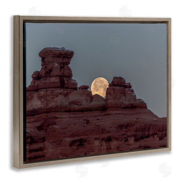 Stupell Industries Jeff Poe Photography | Desert Mesa Moonlit Night Landscape Wall Art