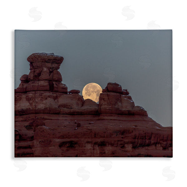 stupell industries Jeff Poe Photography | Desert Mesa Moonlit Night Landscape Wall Art