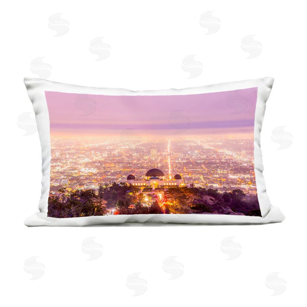 Stupell Industries Jeff Poe Photography | Griffith Park Scenic Overview Printed Throw Pillow